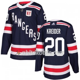 New York Rangers Trikot Chris Kreider 20 Adidas 2017-2018 Navy Blue 2018 Winter Classic Authentic - Herren
